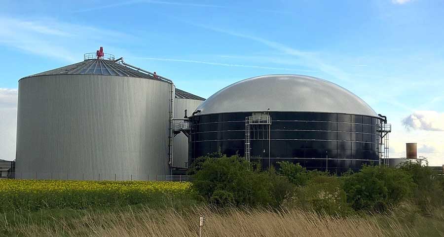 digester from farming operation