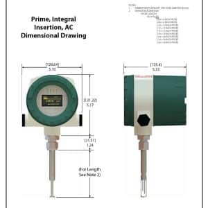Sage Prime Mass Flow Meter Technical Specifications