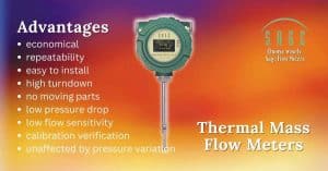 thermal mass flow meter advantages