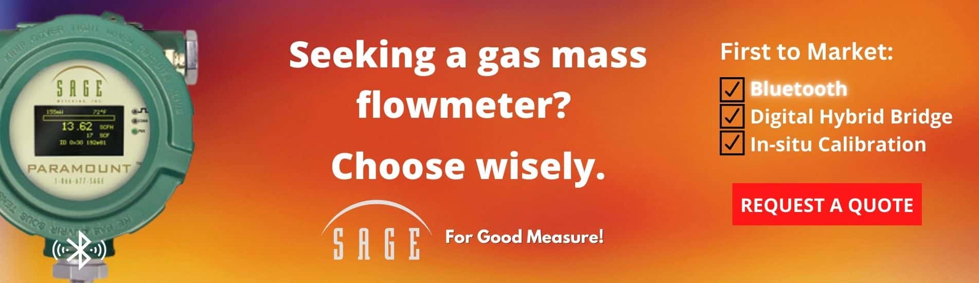 gas mass flow meter